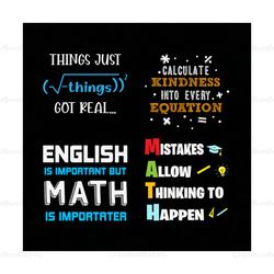 English Is Important But Math Is Importater SVG, Math Quotes SVG, Designs Math Bundle Svg, Math Svg, Math Lover, Math Ne