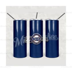 milwaukee brewers tumbler, milwaukee brewers wrap, milwaukee brewers design, mlb tumbler png, sport tumbler, mlb wrap, m