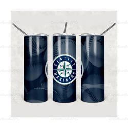 seattle mariners tumbler, seattle mariners wrap, seattle mariners design, mlb tumbler png, sport tumbler, mlb wrap, mlb