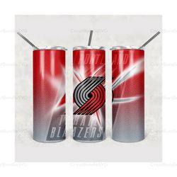 portland trail blazers tumbler, portland trail blazers wrap, portland trail blazers design, sport tumbler, nba tumbler w