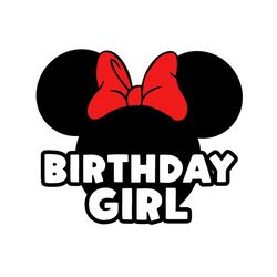 Minnie Mouse Birthday Girl Svg