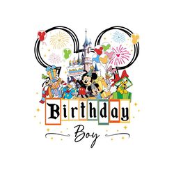 Disney Mickey Friends Gift Birthday Boy PNG