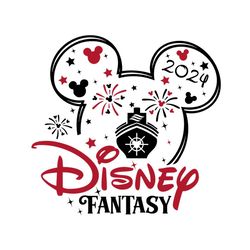 Disney Fantasy Cruise Ship 2024 SVG
