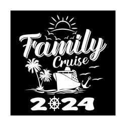 Family Cruise Ship Disney 2024 SVG
