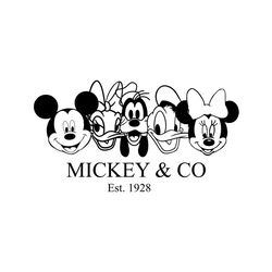 Disney Mickey and Co Est 1928 SVG