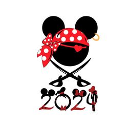 Disney Minnie Pirate Est 2024 SVG