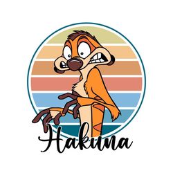 Lion King Timon Hakuna SVG