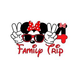 Disney Mouse 2024 Family Trip SVG