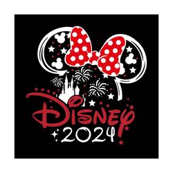 Minnie Disneyland Castle 2024 SVG