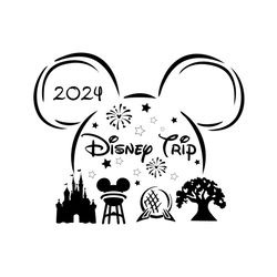 Mickey Disney Family Trip 2024 SVG
