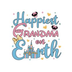 Happiest Grandma On Earth Minnie Mouse SVG