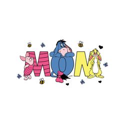 Disney Mom Winnie The Pooh Friends SVG