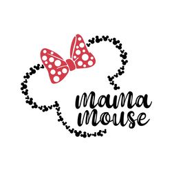 Disney Mama Minnie Mouse Head SVG