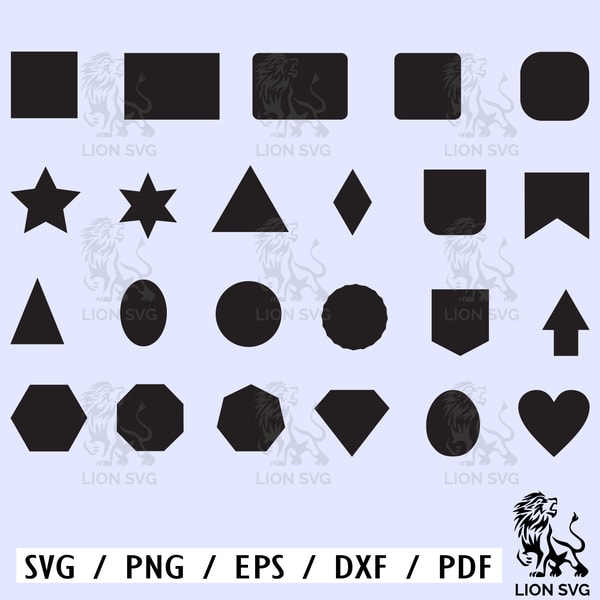 Basic Shapes Svg, Basic Shapes Clipart, Basic Shapes Vector, - Inspire ...