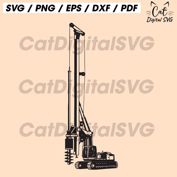Testing Rig Svg Drilling Rig 3 Svg, Drilling Machine Svg, Heavy Equipment Sv - Inspire ...