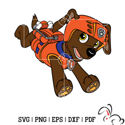 zuma patrol svg, paw patrol clipart, cartoon paw svg, dog patrol svg, digital download
