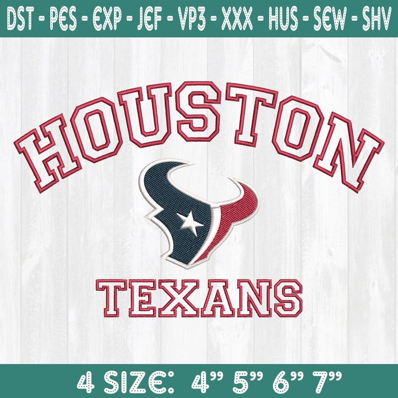 Houston Texans Pattern Houston Texans Embroidery Designs, Football Logo Embroidery | Inspire ...