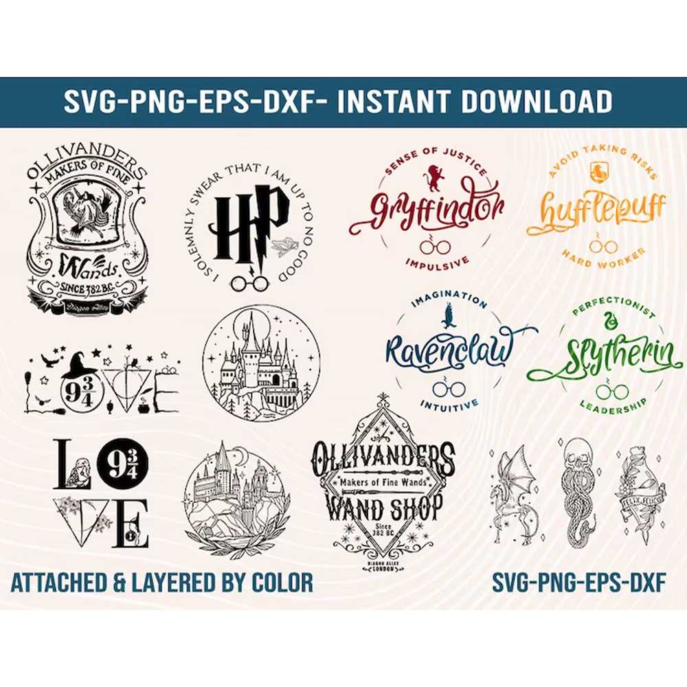 Magic Wand SVG HP Svg HP Hogwarts Alumni Potterhead Svg Wizard Svg Magic Wand Symbol Svg Wizardy Houses Hp Svg 0
