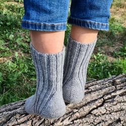 casual hand knitted socks