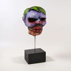 Mr. Kozha Maska. Hand made Sculpture. Erotic, Nude, Zombie art, Mutant Horror Dark art creepy Outsider Art. Acrylic