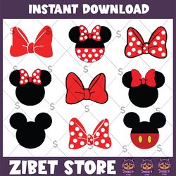 minnie mouse bundle svg, love mickey svg, disney svg, disney minnie mouse svg digital download