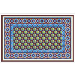 Making Miniature Oriental Rugs and Carpets - Cross Stitch Pattern - PDF Counted Doll House Rug - Geometric Embroidery