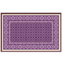 barbie rug - cross stitch pattern - pdf making miniature oriental doll house carpet - geometric embroidery