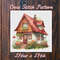 House in Garden - Cross Stitch Pattern - PDF Counted House Village - Fabulous Fantastic Magical Little Cottage - House in Flowers.jpg