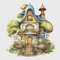Cottage - Cross Stitch Pattern - PDF Counted House Village - Fabulous Fantastic Magical Little House in Garden - House in Flowers - 5 Sizes.png
