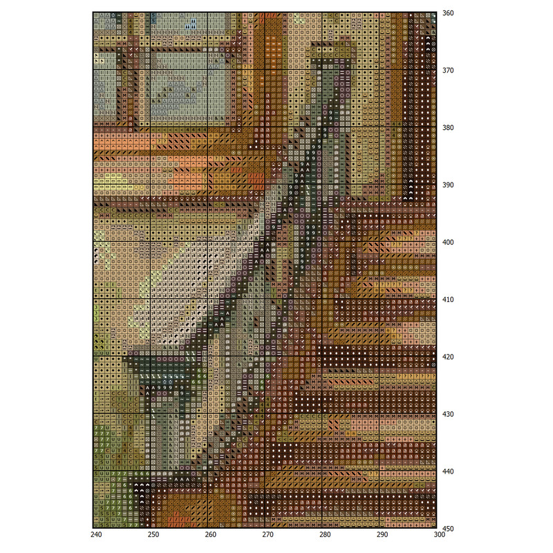 Cottage - Cross Stitch Pattern - PDF Counted House Village - Fabulous Fantastic Magical Little House in Garden - House in Flowers - 5 Sizes (2).png