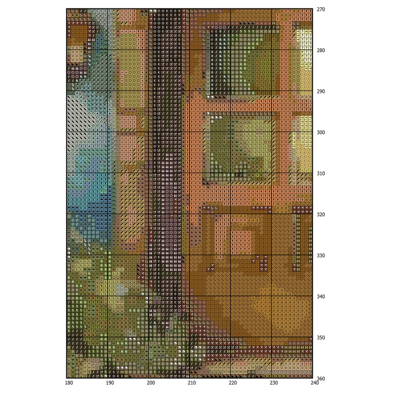 Cottage - Cross Stitch Pattern - PDF Counted House Village - Fabulous Fantastic Magical Little House in Garden - House in Flowers - 5 Sizes (2).png