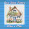 House Village Cross Stitch Pattern PDF Counted House in Garden - Fabulous Fantastic Magical Little Cottage House in Flowers .jpg