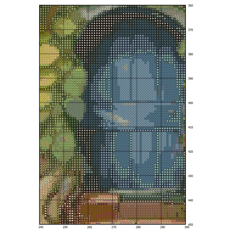 Cottage in Garden - Cross Stitch Pattern - PDF Counted House Village - Fabulous Fantastic Magical Cottage - House in Flowers - 5 Sizes (2).png