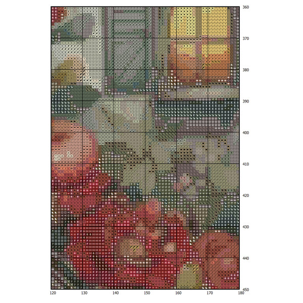 Cottage with Roses - Cross Stitch Pattern - PDF House Village - Fabulous Fantastic Magical House in Garden - Cottage in Flowers - 5 Sizes (2).png