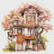 Cottage in Garden Cross Stitch Pattern PDF Counted House Village - Fabulous Fantastic Magical Cottage - House in Flowers - 5 Sizes (2).png