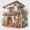 Cottage Cross Stitch Pattern PDF Counted House Village - Fabulous Fantastic Magical Little House in Garden - House in Flowers - 5 Sizes.png