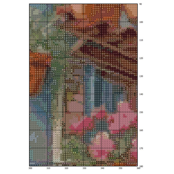 Cottage Cross Stitch Pattern PDF Counted House Village - Fabulous Fantastic Magical Little House in Garden - House in Flowers - 5 Sizes (2).png