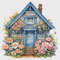 Cottage in Flowers Cross Stitch Pattern PDF Counted House Village - Fabulous Fantastic Magical House in Garden - 5 Sizes.png