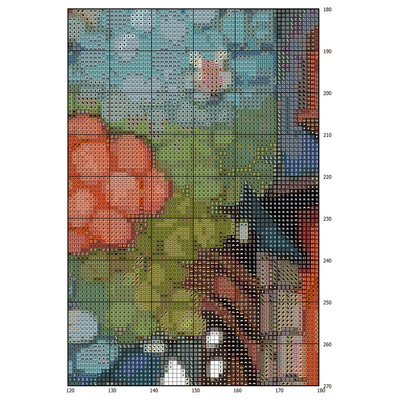 TreeHouse - Cross Stitch Pattern - PDF Counted House Village - Fabulous Fantastic Magical Cottage - Cottage in Garden - 5 Sizes (2).png