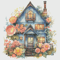 Cottage Cross Stitch Pattern PDF Counted House Village - Fabulous Fantastic Magical Little House in Garden - House in Flowers - 5 Sizes.png