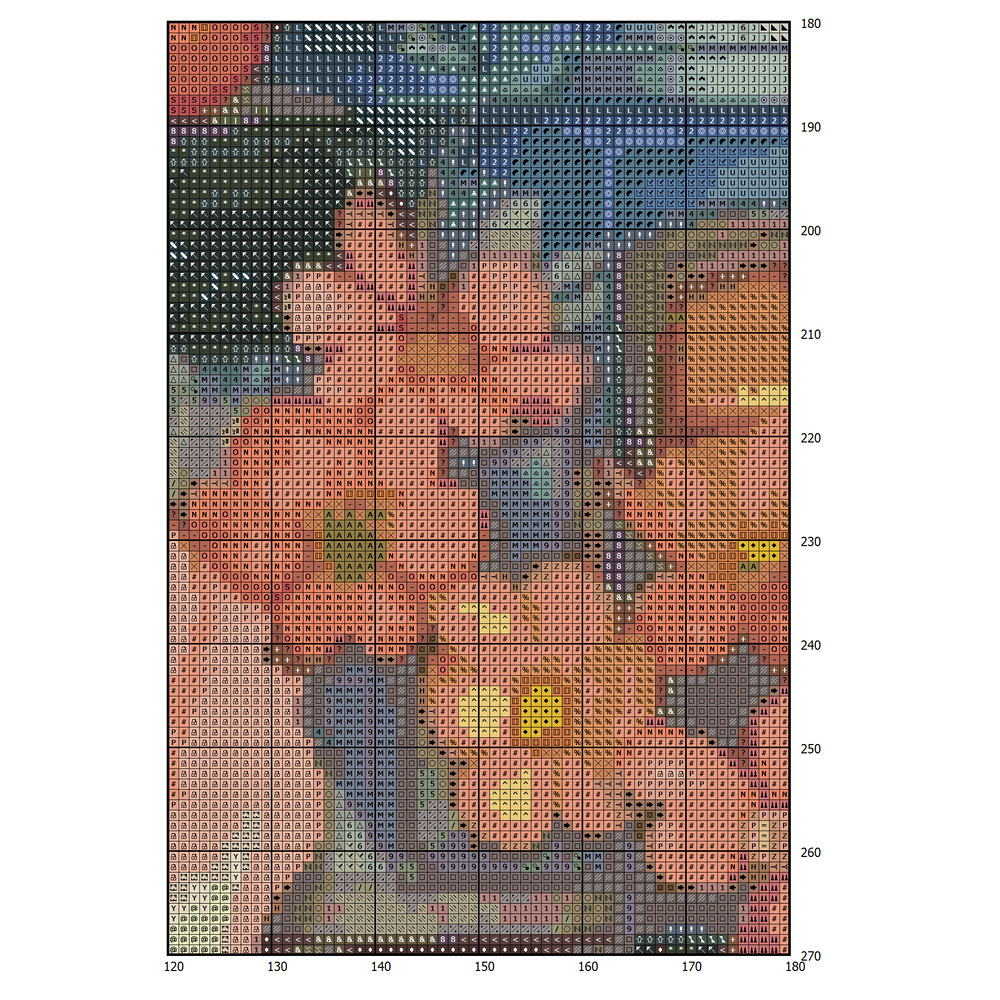 Cottage Cross Stitch Pattern PDF Counted House Village - Fabulous Fantastic Magical Little House in Garden - House in Flowers - 5 Sizes (2).png