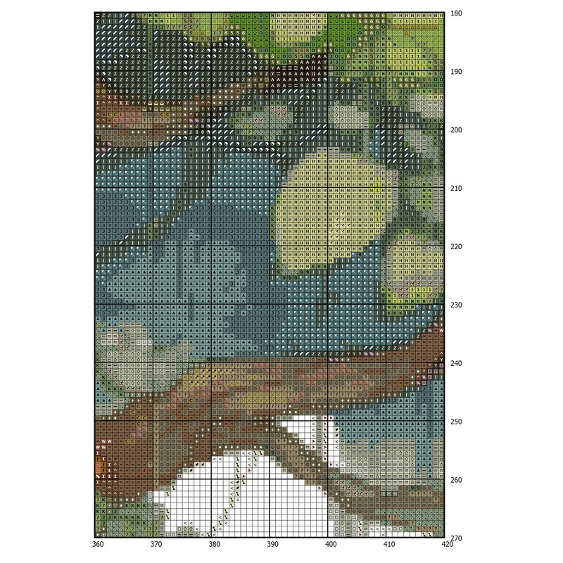 TreeHouse - Cross Stitch Pattern - PDF Counted House Village - Fabulous Fantastic Magical Cottage - Cottage in Garden - 5 Sizes (2).png