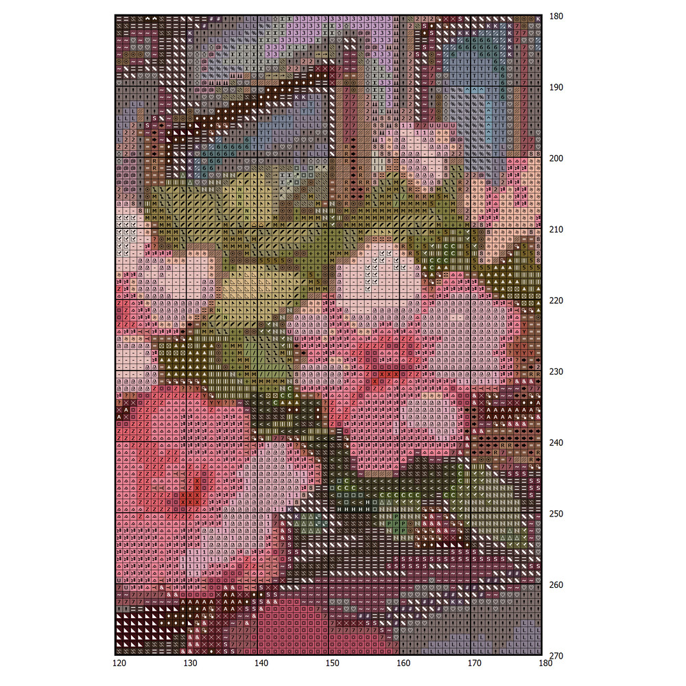 Cottage with Sakura Cross Stitch Pattern PDF Counted House Village - Fabulous Fantastic Magical House in Garden - 5 Sizes (2).png