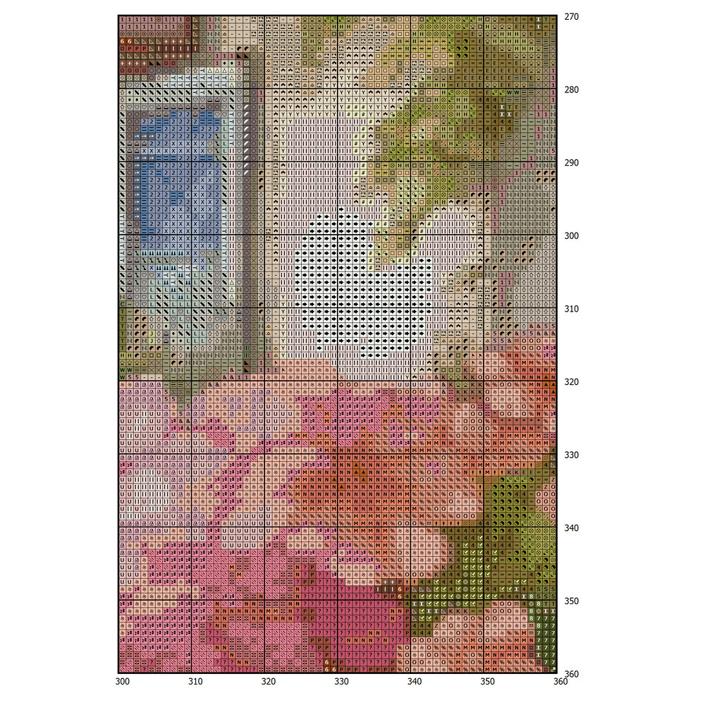 Cottage Cross Stitch Pattern PDF Counted House Village - Fabulous Fantastic Magical Little House in Garden - House in Flowers - 5 Sizes (2).png