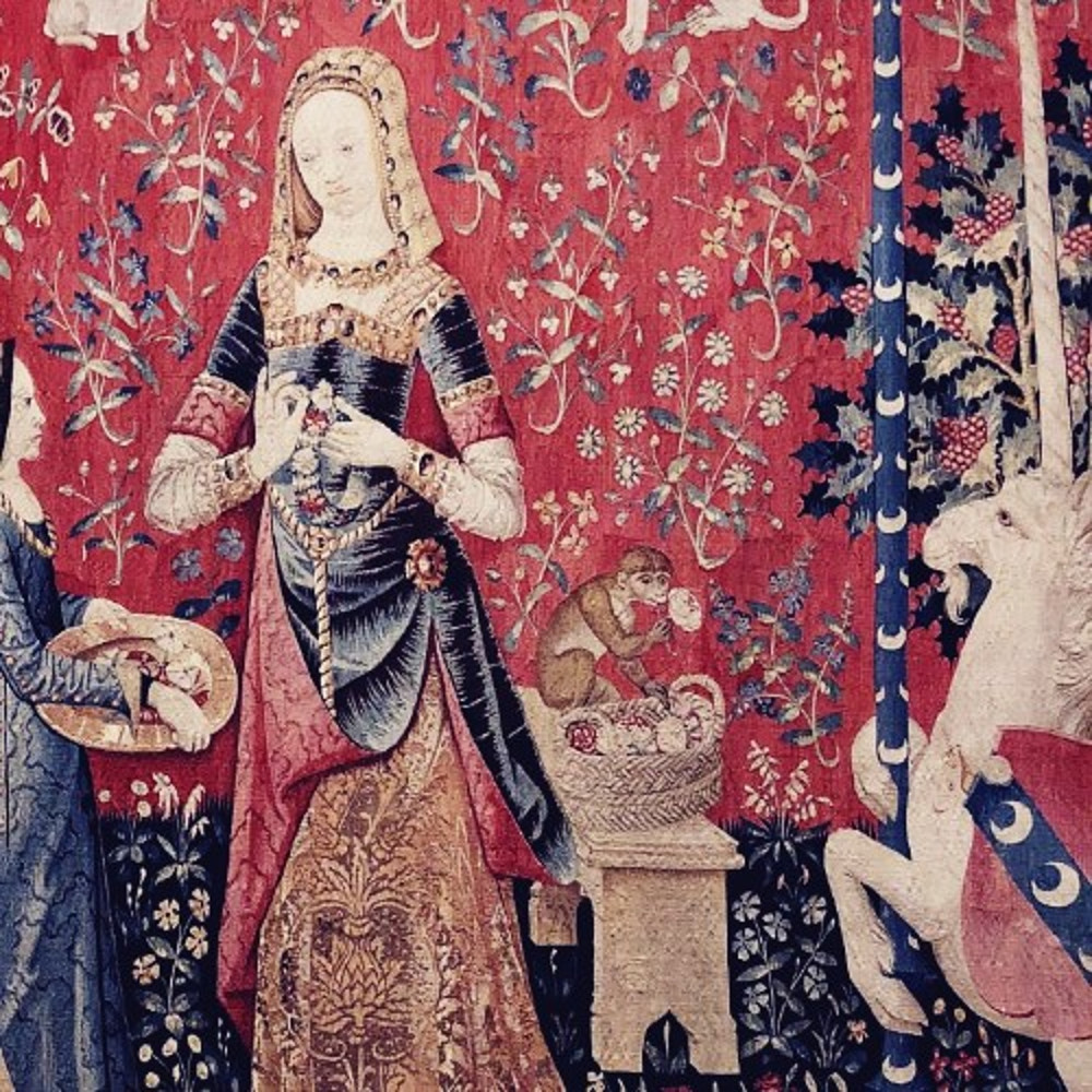 Vintage Cross Stitch Pattern The Lady with the Unicorn 15th Century PDF Counted 718w x 718h 555-14.jpg