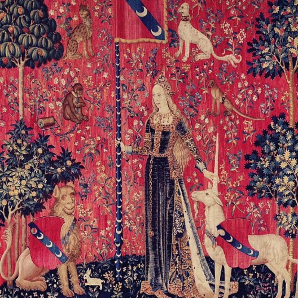Vintage Cross Stitch Pattern The Lady with the Unicorn 15th Century PDF Counted 718w x 718h 555-15.jpg