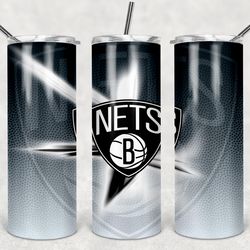 brooklyn nets tumbler png, nba tumbler wrap png, basketball team 20oz tumbler wrap png, basketball tumbler wrap png