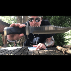 gil hibben extreme survival survivor bowie knife with sheath