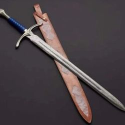 Hand Forge Damascus Viking Sword,Battle Swords,Gift For Him, Gift For Father, Gift For Son, Gift For Birthday