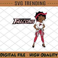 Betty Boop Atlanta Falcons PNG File for Sublimation, Betty Boop Bundle, Digital Download